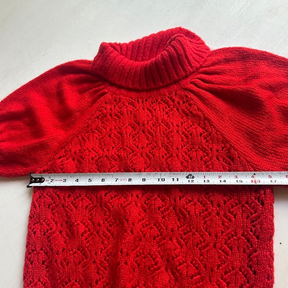 For Love and Lemons Francois Puff Sleeve Pointelle sweater - Picture 4 of 8